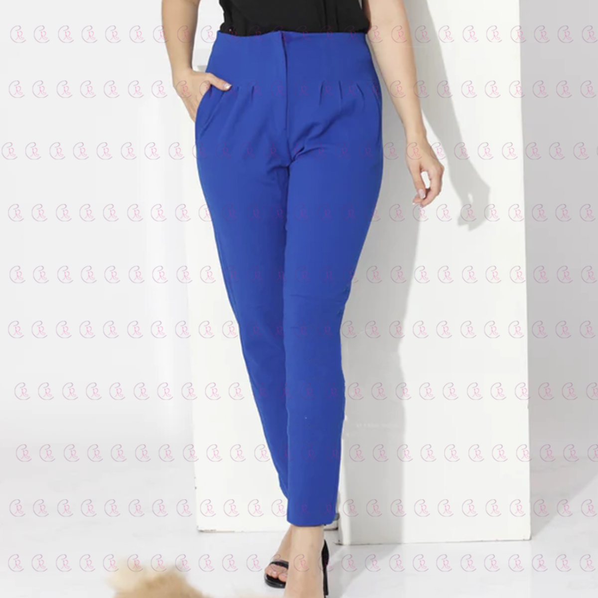 Slim Fit - High Waist Trouser - EMY & ROSE Boutique