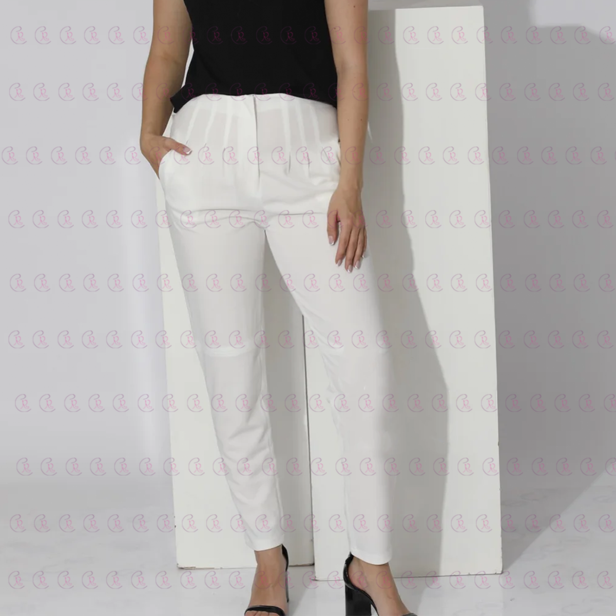 Slim Fit - High Waist Trouser - EMY & ROSE Boutique