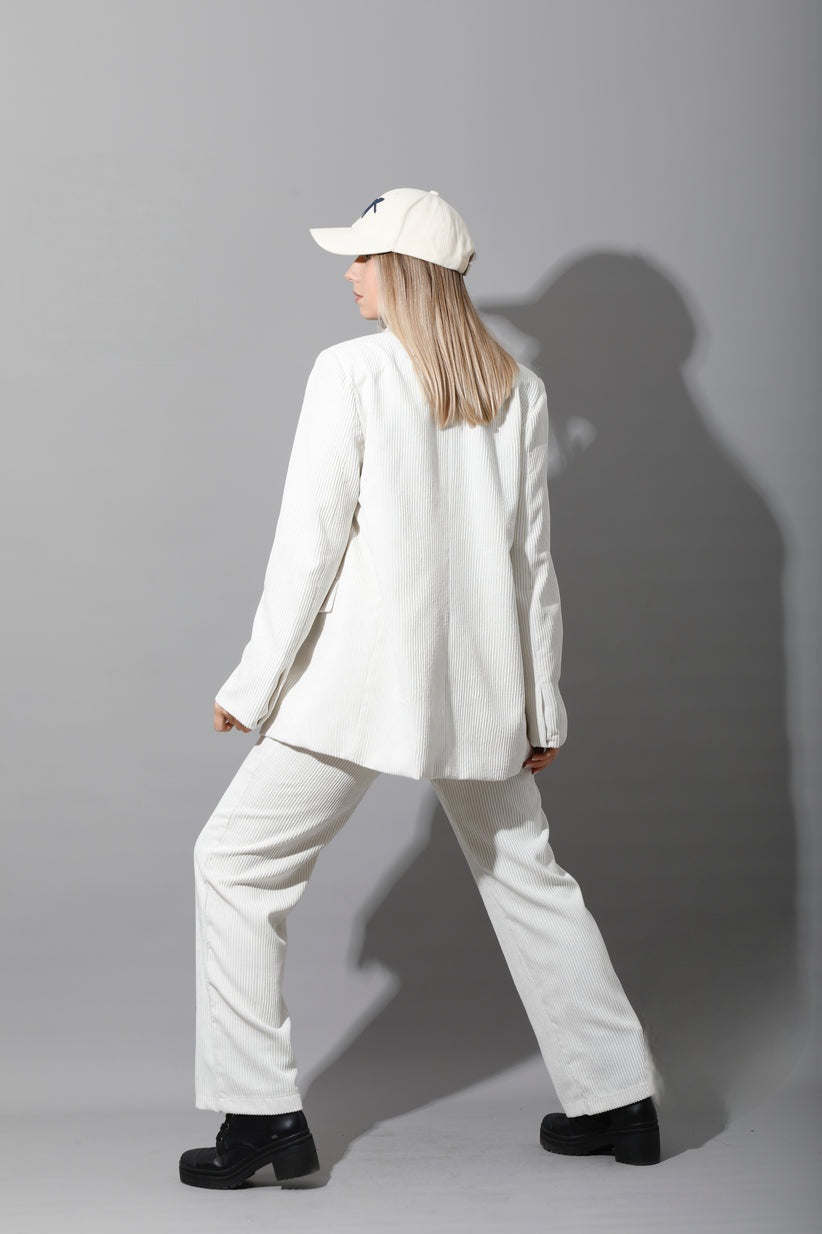 Oversize Pant Suit Tailored Velvet| 2 Pieces