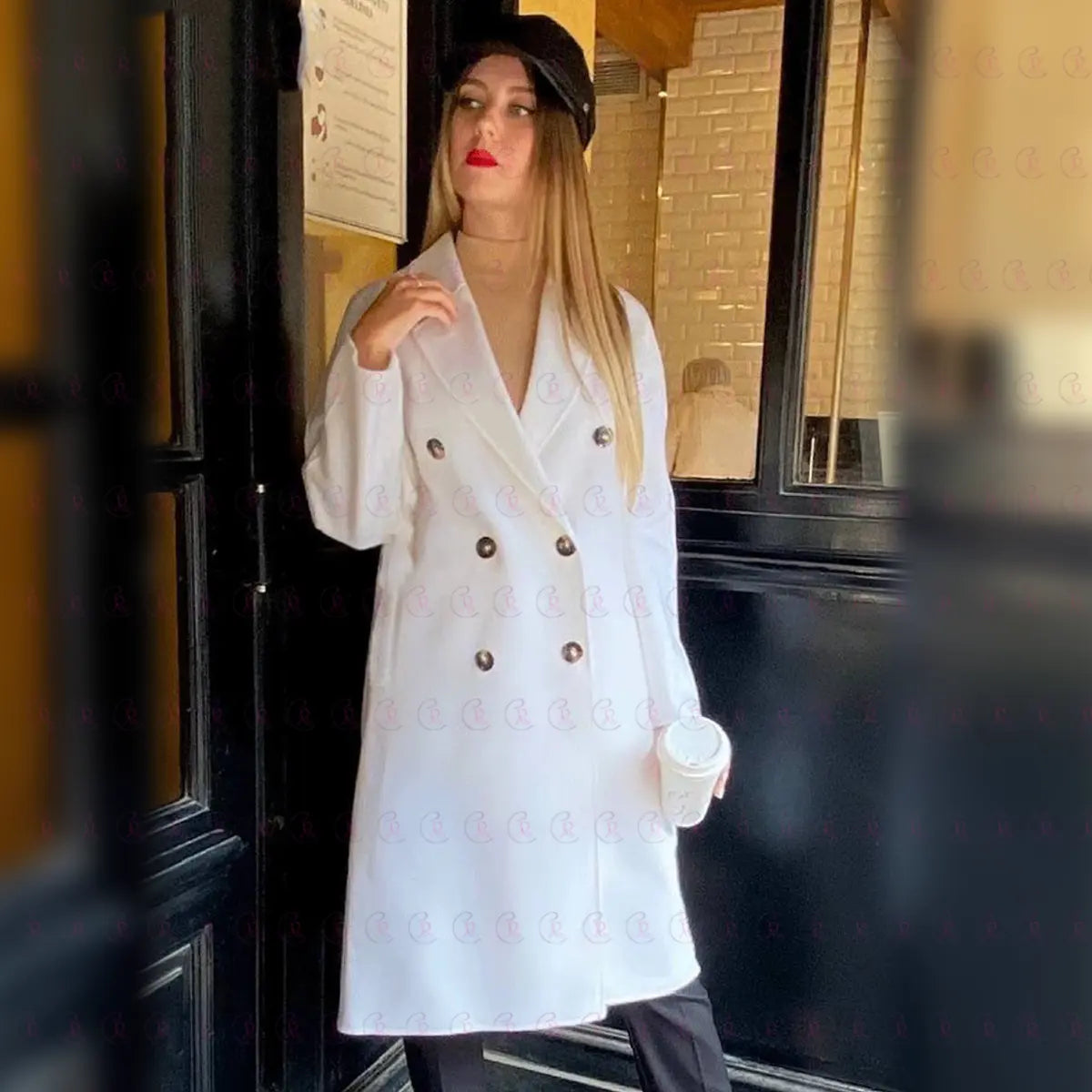 Elite White Coat - EMY & ROSE Boutique