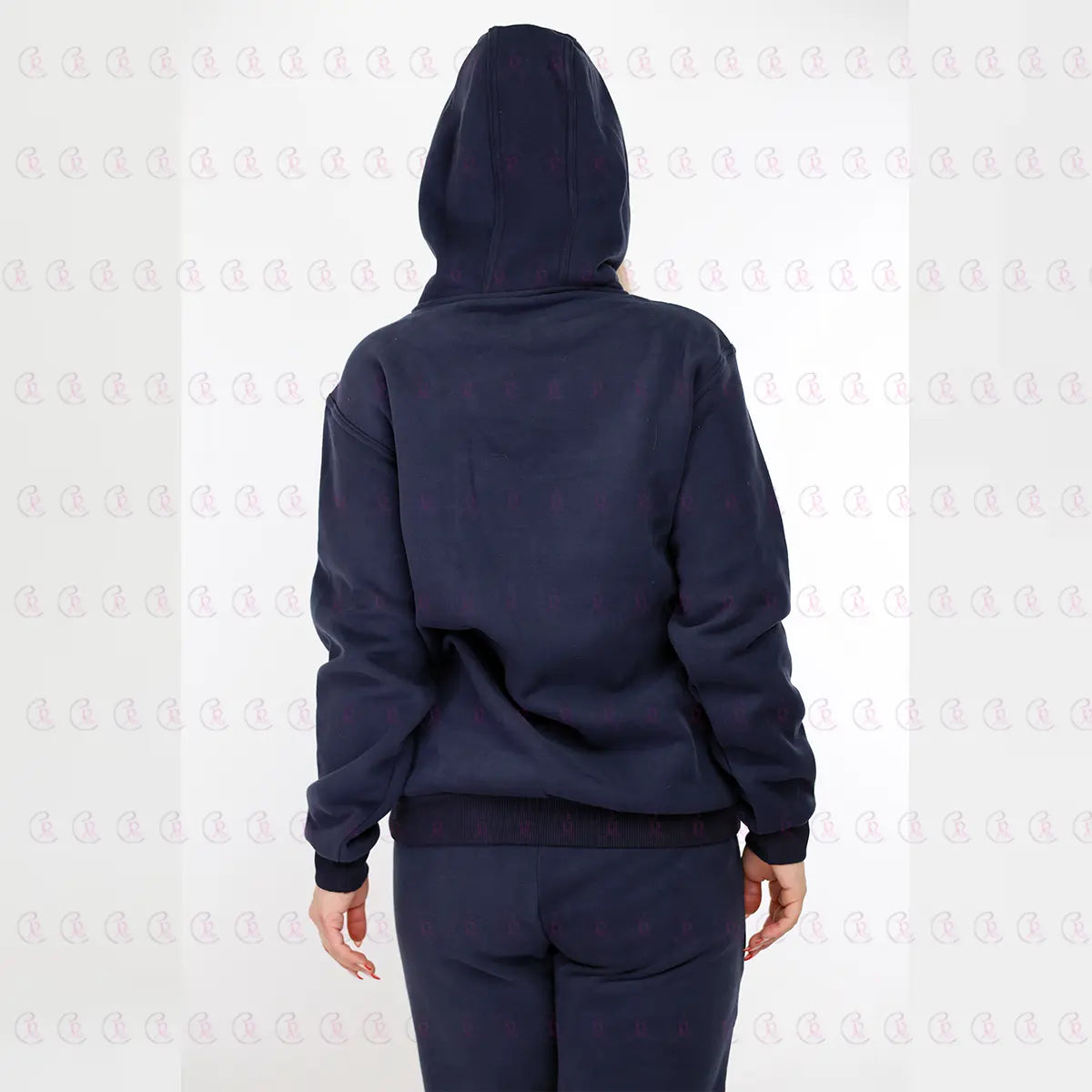 Navy - Hoodie Cotton Tracksuit Heavy Milton - Padded - EMY & ROSE Boutique