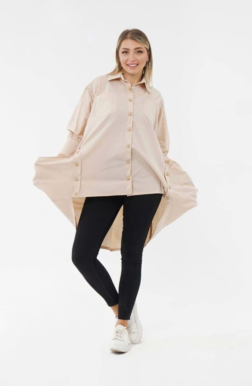 Oversized Batwing Shirt - EMY & ROSE Boutique