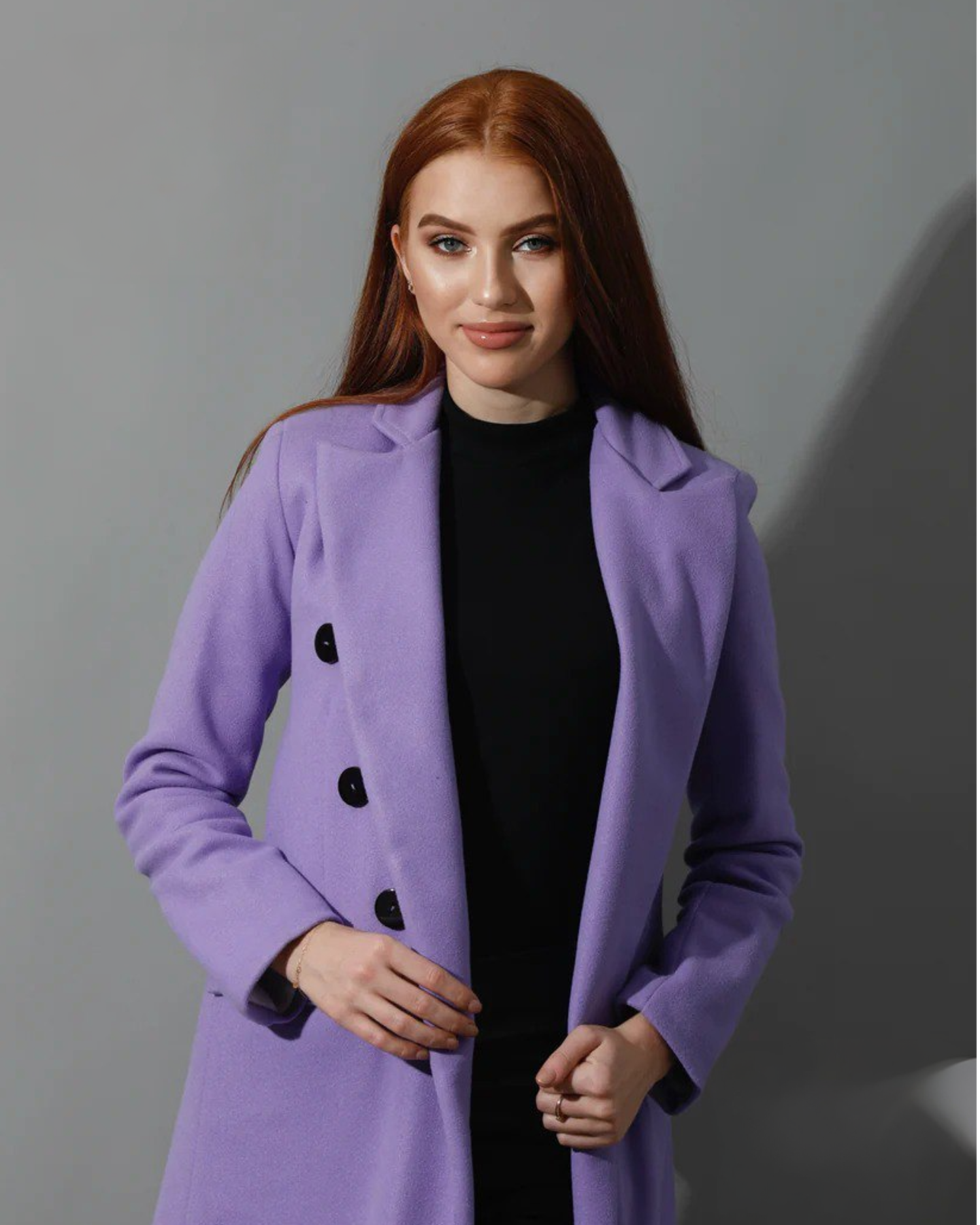 Open Front Coat - Lavander