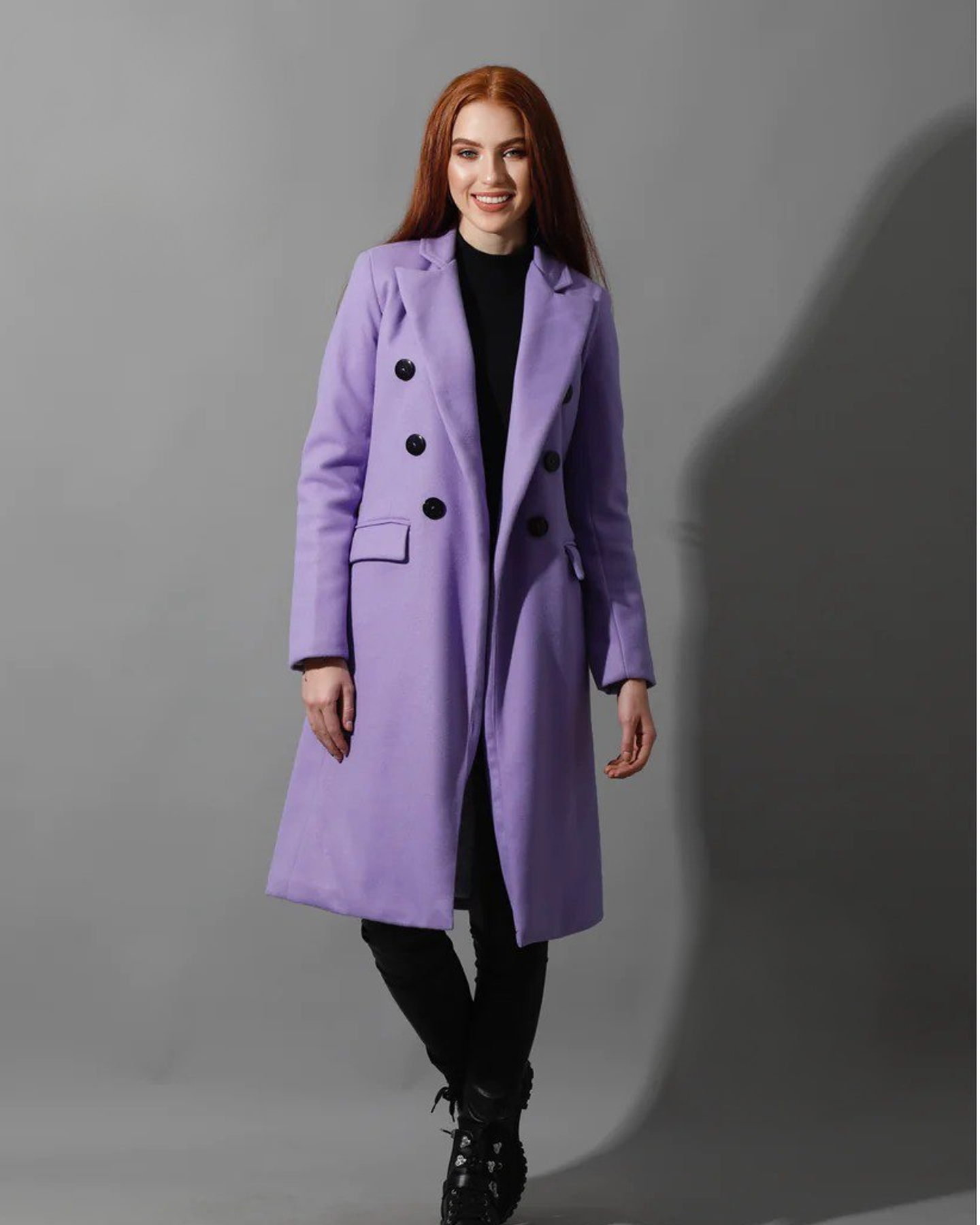 Open Front Coat - Lavander