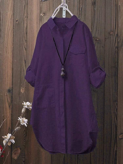 Spanish Linen-  Purple Co-ord