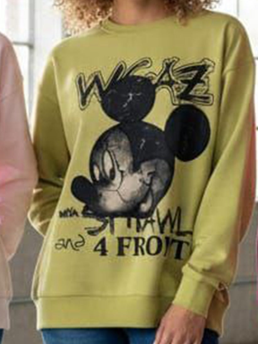 Mickey Sweatshirt with Strass