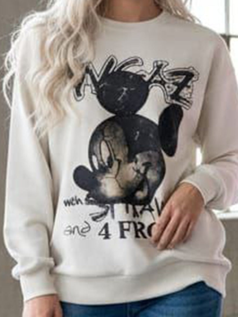 Mickey Sweatshirt with Strass