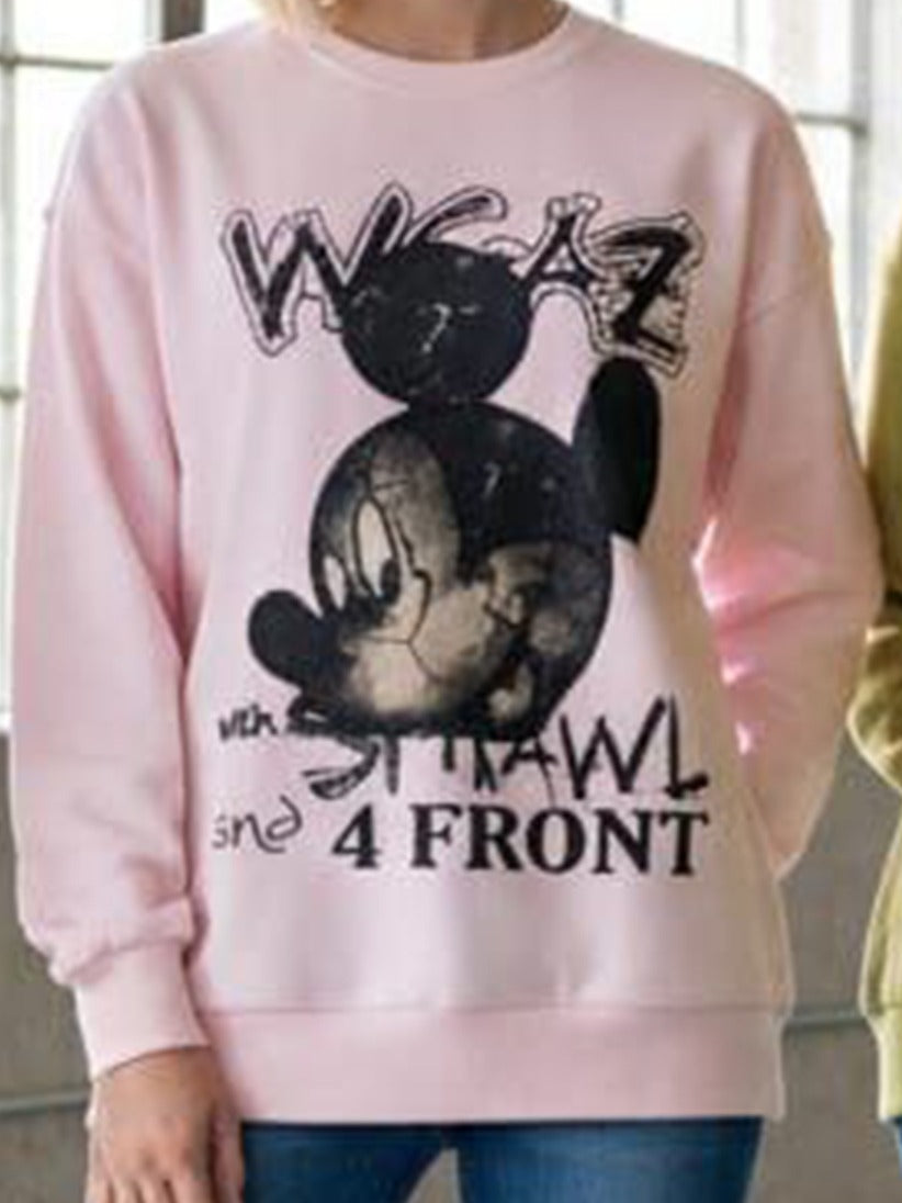 Mickey Sweatshirt with Strass