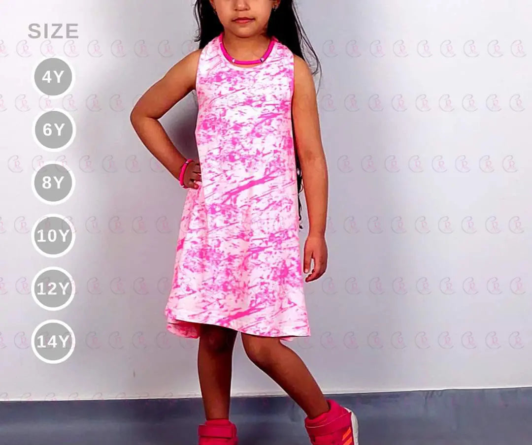 Girls Dress Patterned - EMY & ROSE Boutique 